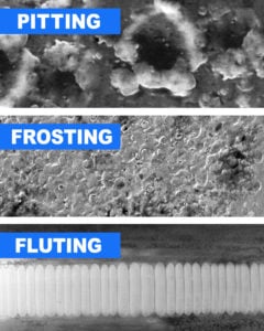  Pitting Frosting and Fluting Damage