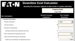 Eaton Downtime Cost Calculator