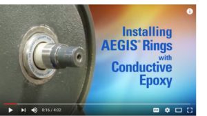 Shaft Grounding Rings with conductive epoxy